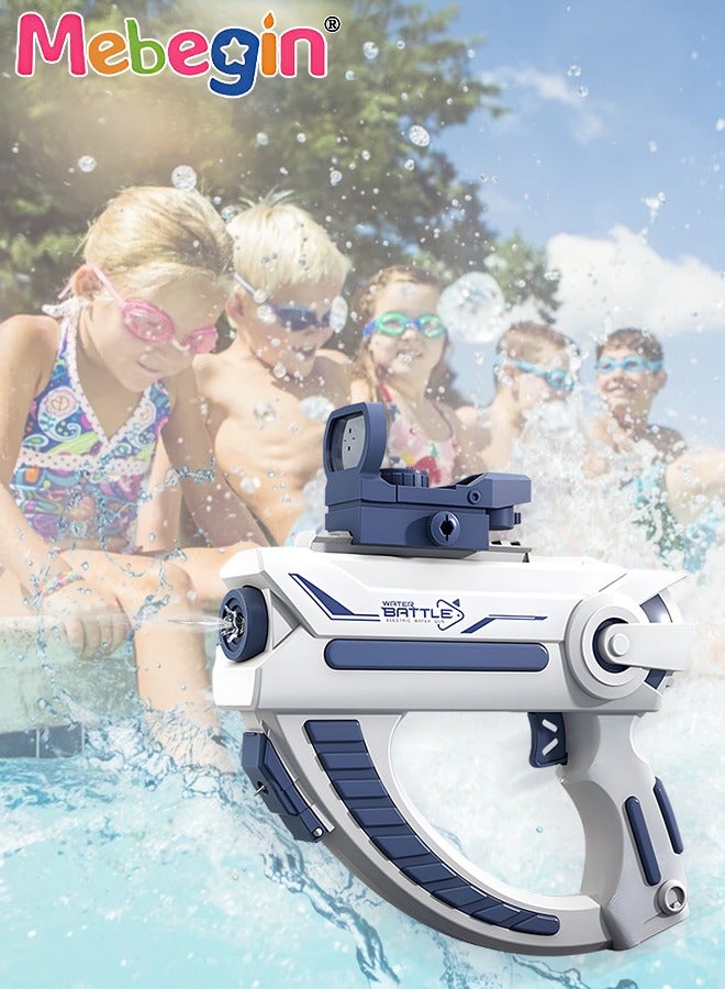 MEBEGIN Large Capacity Electric Water Syringe, Hydraulic Giant with Long Rang, Safe to Use, Great Way to Increase Children's Interest in Outdoor Activities, Suitable for Swimming Pool Party, Family Fun, Camping and Outdoor Activities, 23.6*23.5cm - Image 1